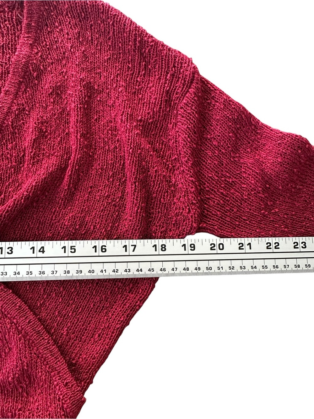 L*Space Topanga Sweater Knit Cover Up Dress Crimson Wrap Bell Sleeve Small - Picture 8 of 10